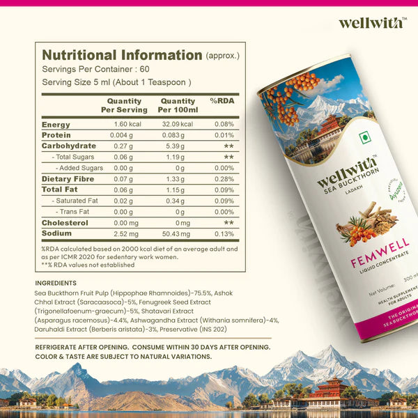 Female Wellness Sea Buckthorn FemWell Juice