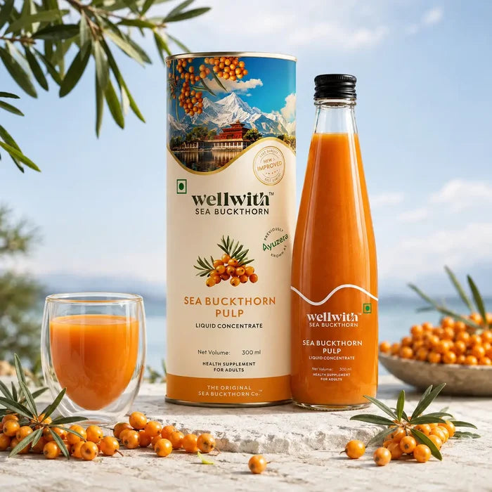 Sea Buckthorn (Pulp) 300ml | For Skin, Immunity & Gut Health