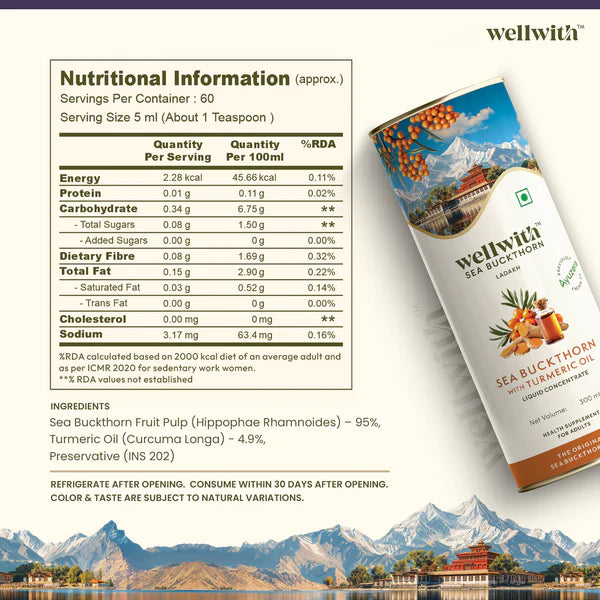 Sea Buckthorn With Turmeric Oil
